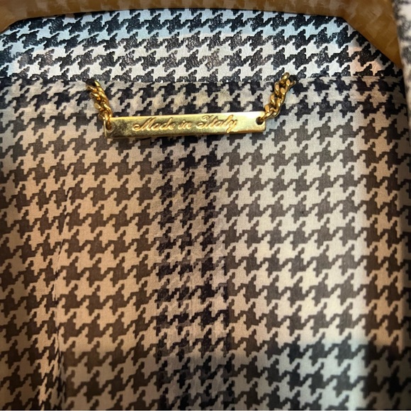 Lamatta leather woman’s suit houndstooth size 8 - Picture 12 of 13